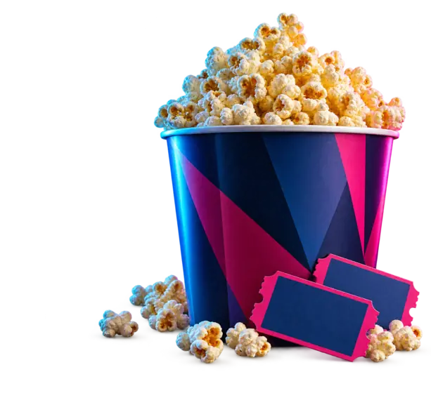Popcorn und Kinokarten